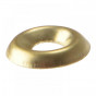 Forgefix 200SCW10B Screw Cup Washers Solid Brass Polished No.10 Bag 200