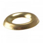 Forgefix 200SCW8B Screw Cup Washers Solid Brass Polished No.8 Bag 200