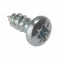 Forgefix STPP124ZP Self-Tapping Screw Pozi Compatible Pan Head Zp 1/2In X 4 Box 200