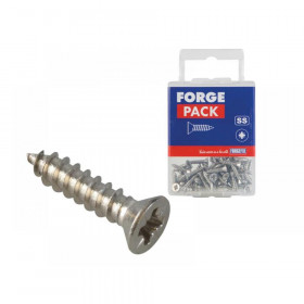 ForgeFix Self-Tapping Screws, Pozi, CSK, A2 Stainless Steel Range