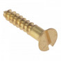 Forgefix CSK16BR Wood Screw Slotted Csk Solid Brass 1In X 6 Box 200