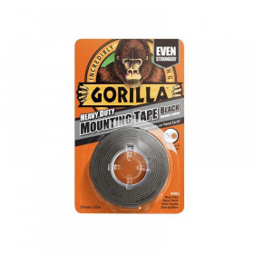 Gorilla Glue Gorilla Heavy-Duty Mounting Tape 25.4mm x 1.52m Black