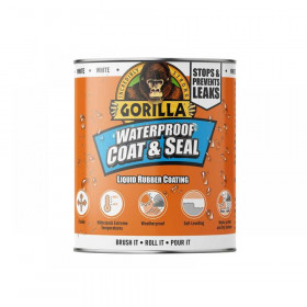 Gorilla Glue Waterproof Coat & Seal Liquid Rubber Coating White 473ml
