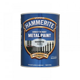 Hammerite Direct to Rust Smooth Finish Metal Paint Black 2.5 Litre