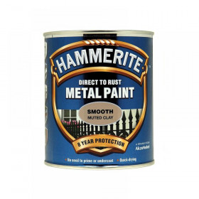 Hammerite Direct to Rust Smooth Finish Metal Paint Muted Clay 750ml