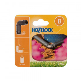 Hozelock 2766 90 Elbow Connector 13mm (Pack 5)