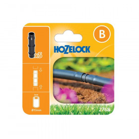 Hozelock 2768 Straight Connector 13mm (Pack 5)