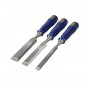 Irwin® Marples® TM444/S3 M444 Bevel Edge Chisel Blue Chip Handle Set, 3 Piece