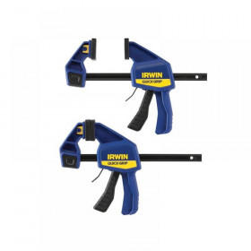 Irwin Quick Grip Quick-Change Medium-Duty Bar Clamp 150mm (6in) Twin Pack