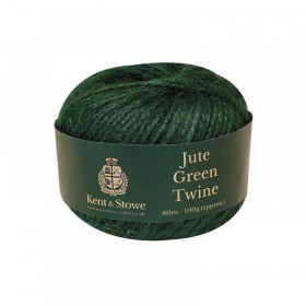 Kent and Stowe Jute Twine Green 80m (100g)