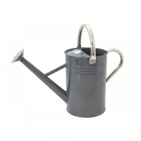 Kent and Stowe Metal Watering Can Cool Grey 4.5 litre