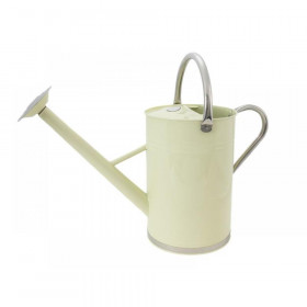 Kent and Stowe Metal Watering Can Vintage Cream 9 litre
