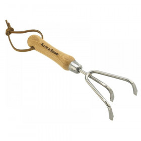 Kent and Stowe Stainless Steel Hand 3-Prong Cultivator, FSC