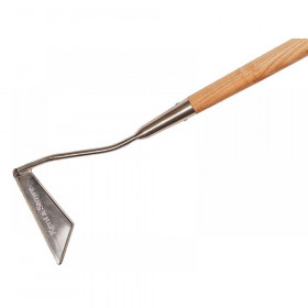 Kent and Stowe Stainless Steel Long Handled 3-Edged Hoe, FSC