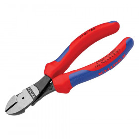 Knipex 74 02 Series High Leverage Diagonal Cutters, Multi-Component Grip Range