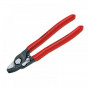 Knipex 95 21 165 SB Cable Shears Pvc Grip With Return Spring 165Mm