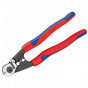 Knipex 95 62 190 SB Wire Rope/Bowden Cable Cutters Multi-Component Grip 190Mm