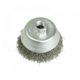 Lessmann Cup Brush 80mm M14, 0.30 Stainless Steel Wire