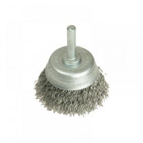 Lessmann DIY Cup Brush with Shank 50mm, 0.35 Steel Wire