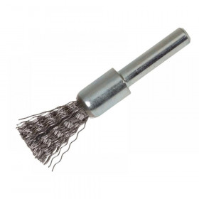 Lessmann End Brush with Shank 12 x 60mm, 0.30 Steel Wire