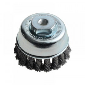 Lessmann Knot Cup Brush 65mm M10x2.0, 0.50 Steel Wire