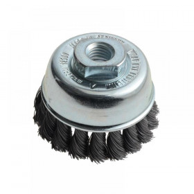 Lessmann Knot Cup Brush 65mm M14x2.0, 0.35 Steel Wire
