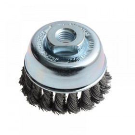 Lessmann Knot Cup Brush 65mm M14x2.0, 0.50 Steel Wire