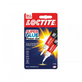 Loctite Super Glue Power Gel, Tube 2 x 3g