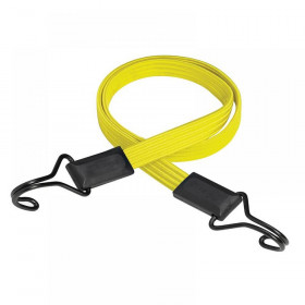 Master Lock Flat Bungee 100cm Yellow Double Hook
