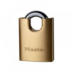 Master Lock Solid Brass 50mm Padlock 5-Pin Shrouded Shackle