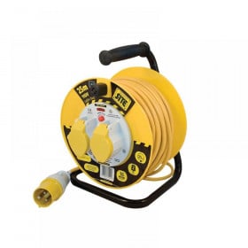 Masterplug Cable Reel 110V 16A Thermal Cut-Out 25m