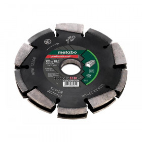Metabo 2 Row Professional UP Universal Wall Chaser Blade 125 x 18 x 22.23mm