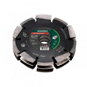 Metabo 3 Row Professional UP Universal Wall Chaser Blade 125 x 28.5 x 22.23mm