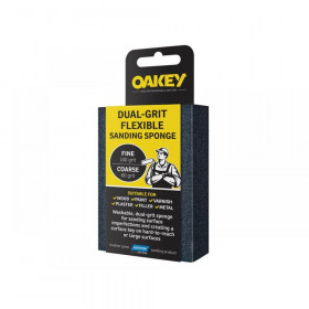 Oakey Dual-Grit Flexible Sanding Sponge Fine/Coarse