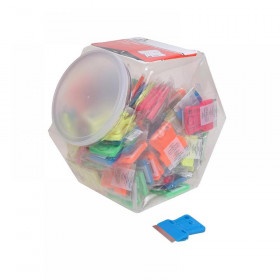 Personna Neon Plastic Mini Scraper Jar of 100 Single Blades
