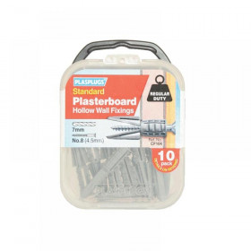 Plasplugs CF 104 Standard Plasterboard Fixings Pack of 10