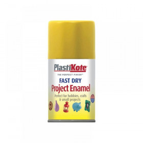 Plasti-kote Fast Dry Enamel Aerosol Buttercup Yellow 100ml