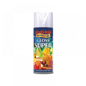 Plasti-kote Gloss Super Spray White 400ml