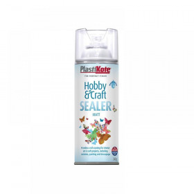 Plasti-kote Hobby & Craft Sealer Spray Clear Matt 400ml