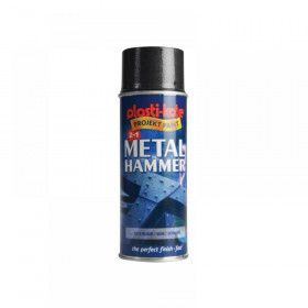 Plasti-kote Metal Paint Hammer Spray Black 400ml