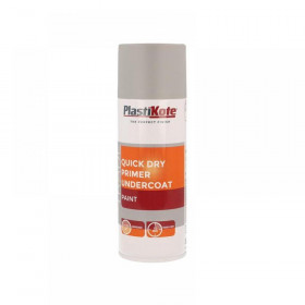 Plasti-kote Trade Quick Dry Primer Spray Grey 400ml