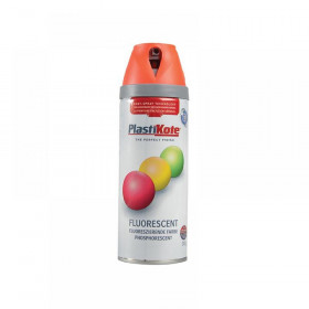 Plasti-kote Twist & Spray Fluorescent Orange 400ml