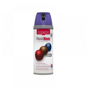 Plasti-kote Twist & Spray Satin Sumptuous Purple 400ml