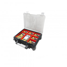 Reisser 1220 Piece Assorted R2 Pozi Countersunk Woodscrew Pack In Plastic Sorta Case
