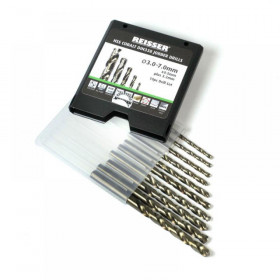 Reisser Hss Cobalt Drill Set (10Pc) 3.0-7.0mm (Hanger)