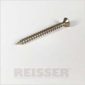 Reisser R2 Countersunk Screws Square Drive Yp 4.5 X 20mm CP (Box Of 200)