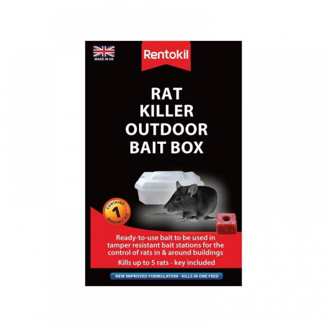 Rentokil PSR71 Rat Killer Outdoor Bait Box