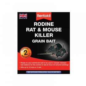 Rentokil Rodine Rat & Mouse Killer Grain Bait (Sachets 2)