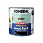 Ronseal 38794 10 Year Weatherproof Wood Paint Black Satin 2.5 Litre