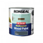 Ronseal 38796 10 Year Weatherproof Wood Paint Grey Satin 2.5 Litre